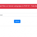 如何在 PHP 8 中使用 Ajax 在服务器上上传文件？