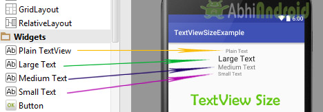 Android Studio 中的 TextView 示例